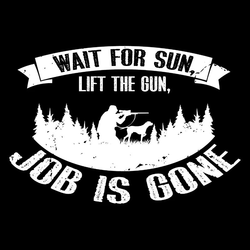 Drôle de conception de chasse au canard Hunter Hunting Duck Design