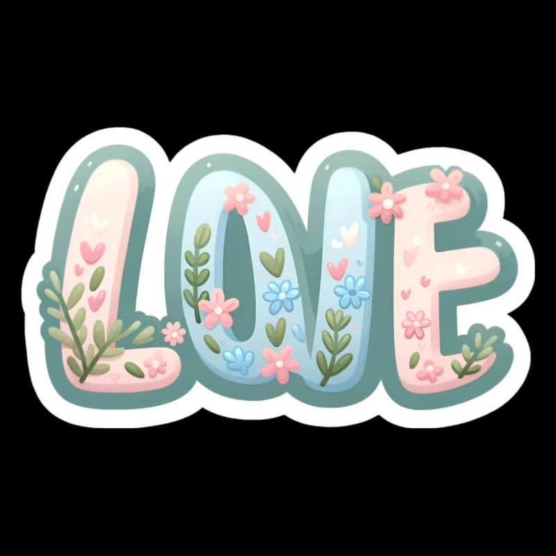 Amour Floral printemps Design Saint-Valentin
