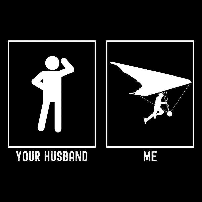 Ihr Ehemann - Ich - Segelflug hängend