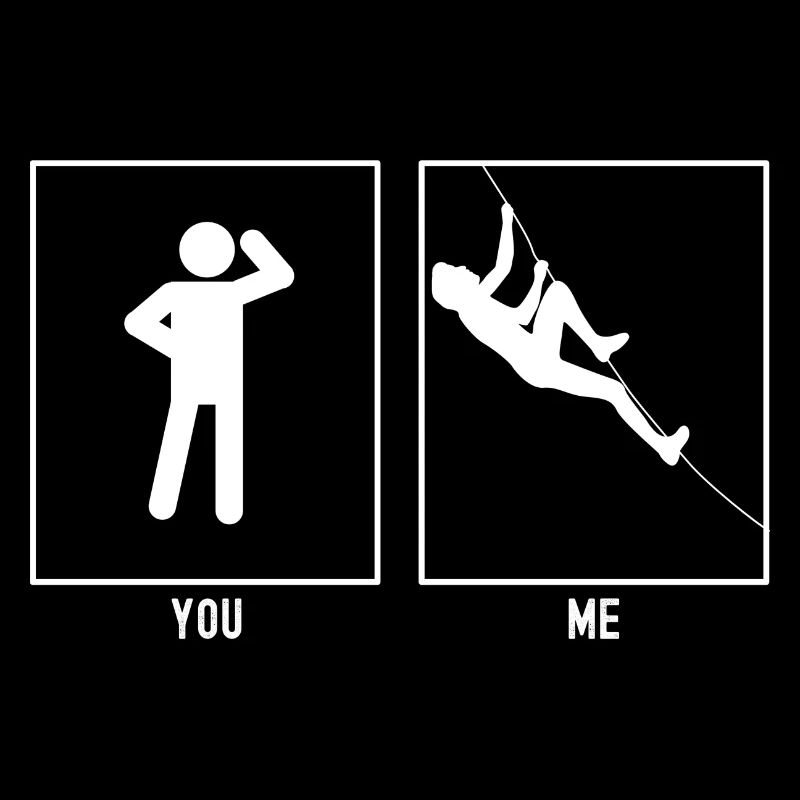 Du - Ich - Klettern Diagonal