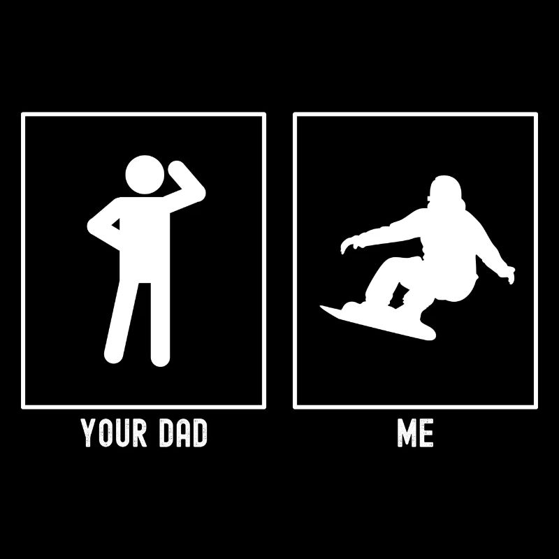 Dein Vater - Ich - Snowboarden