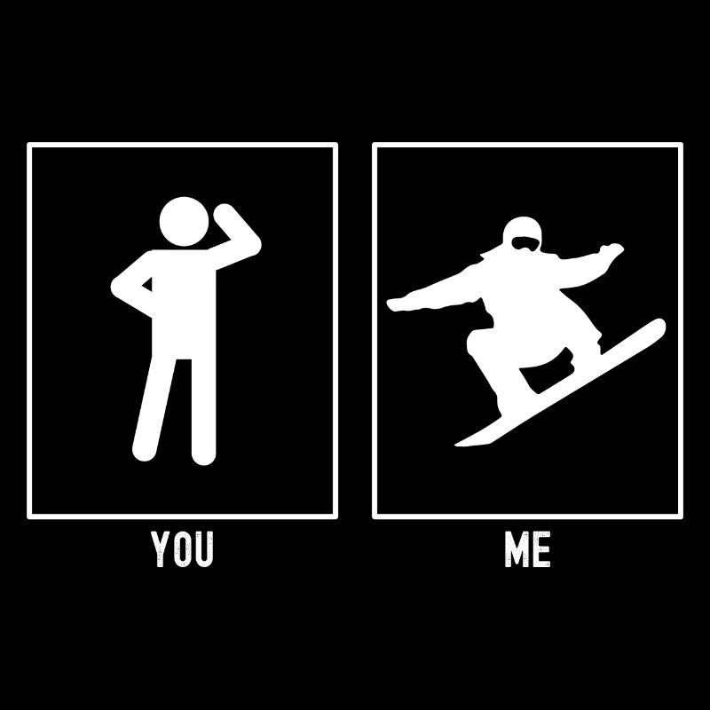 Vous - Moi - Snowboard en montée