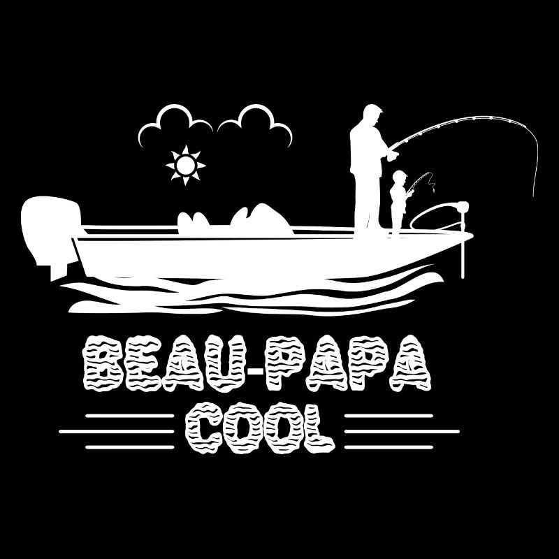 Beau-papa cool pêcheur
