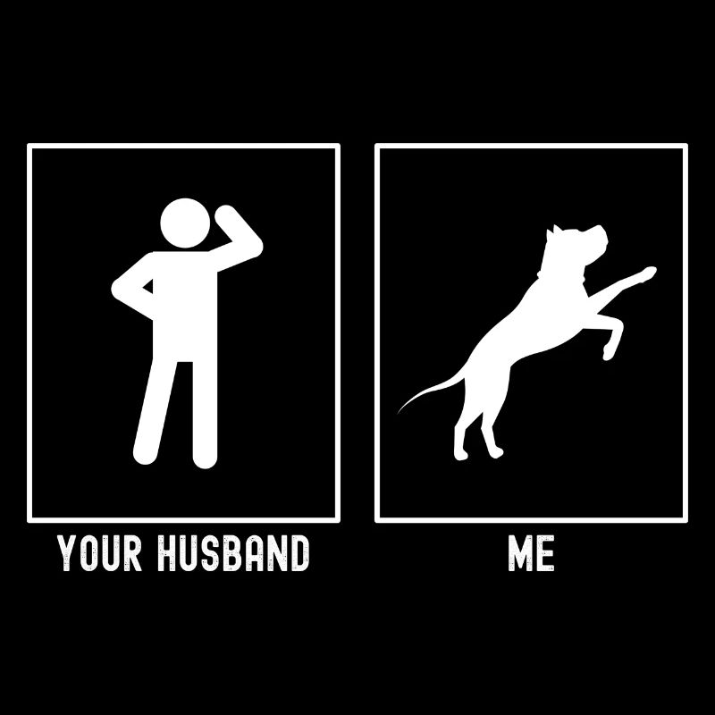 Votre mari - moi - chien décolle