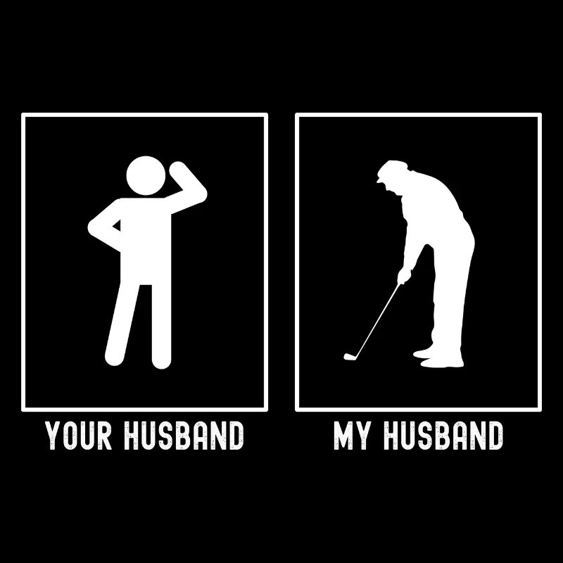 Ihr Ehemann - Mein Ehemann - Golfspieler Seitenans