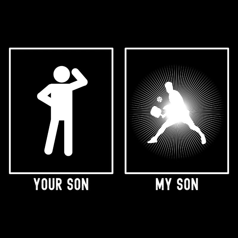 Her Son - My Son - Tennis Headlines Vector