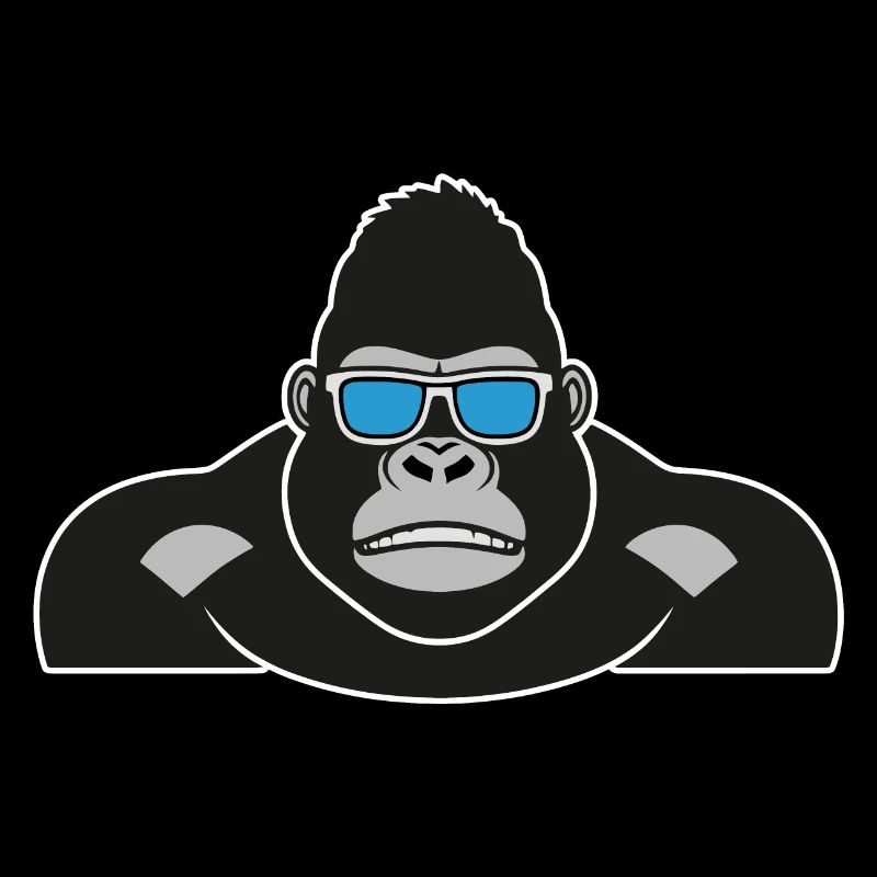 Cooler Bodybuilder-Gorilla