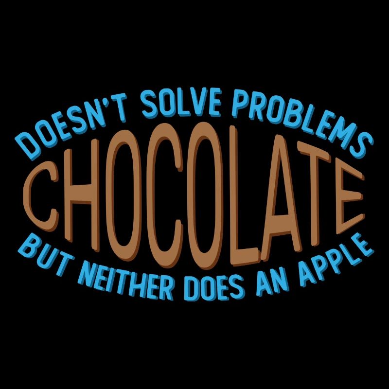 Le chocolat ne résout aucun problème Blague drôle