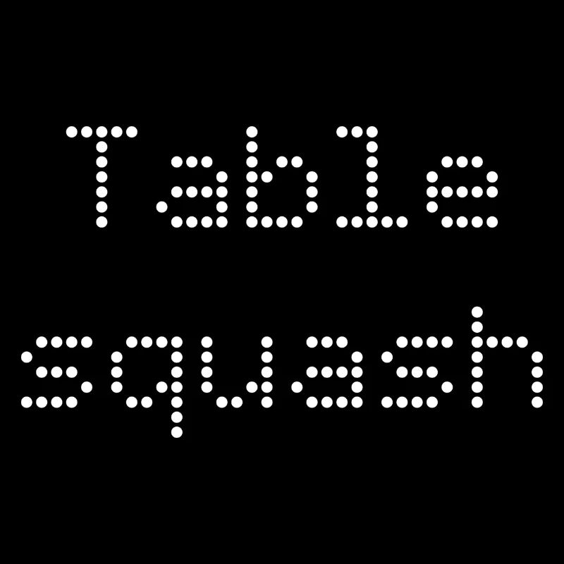 T shirt table squash