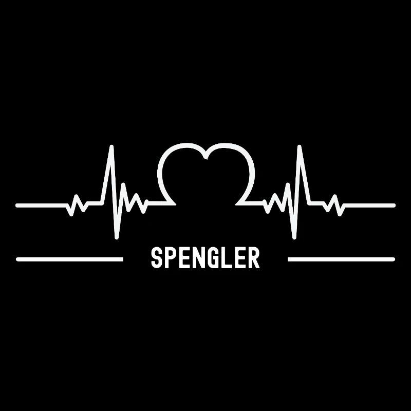 Spengler Herzschlag Herz Klempner Beruf Blechner