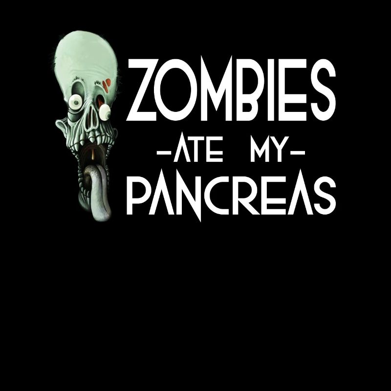 Zombies ate my Pancreas - Horror Zombie Ghost Gift