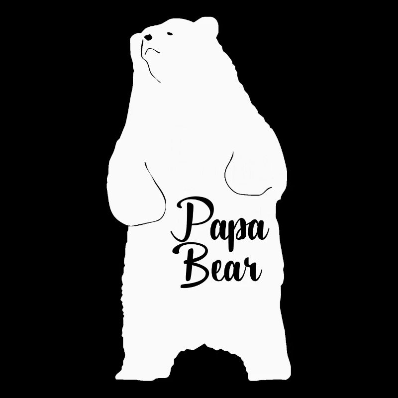 Dad bear father polar bear gift
