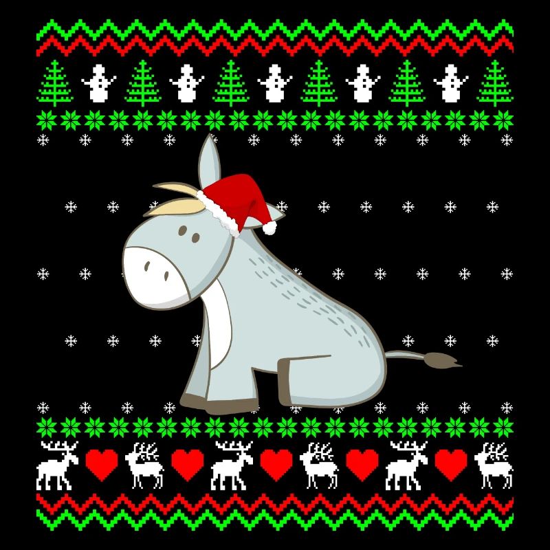 Süßer Esel Maultier Ugly Christmas Geschenk
