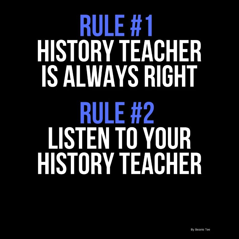 Règles de professeur d'histoire
