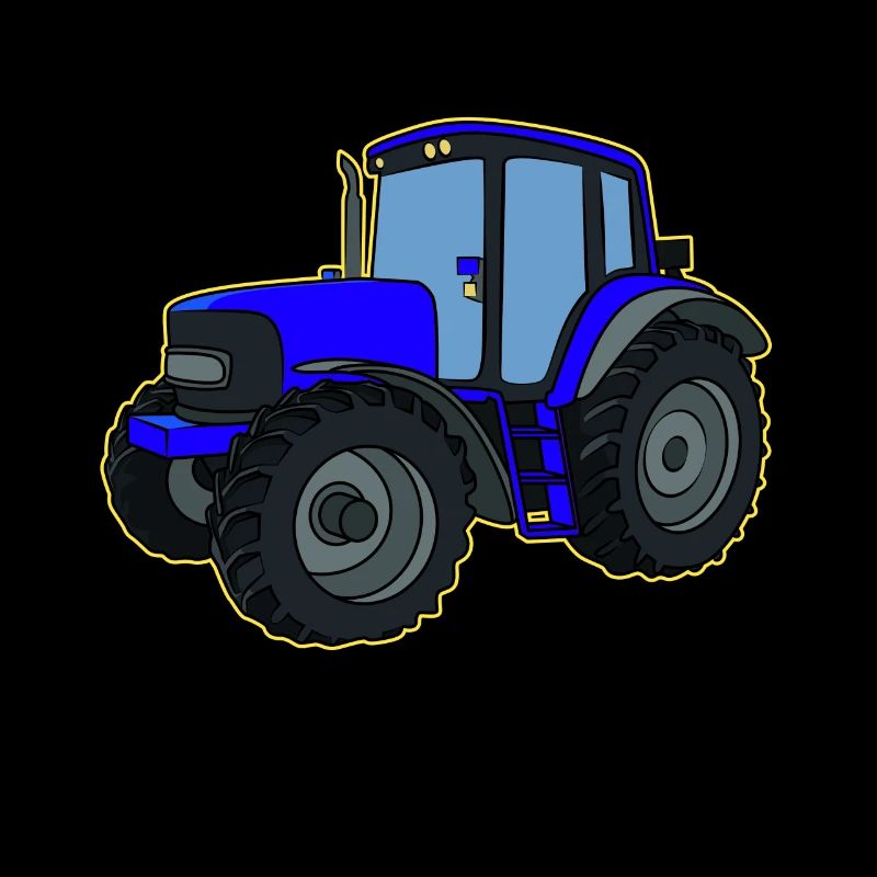 Traktor Blau