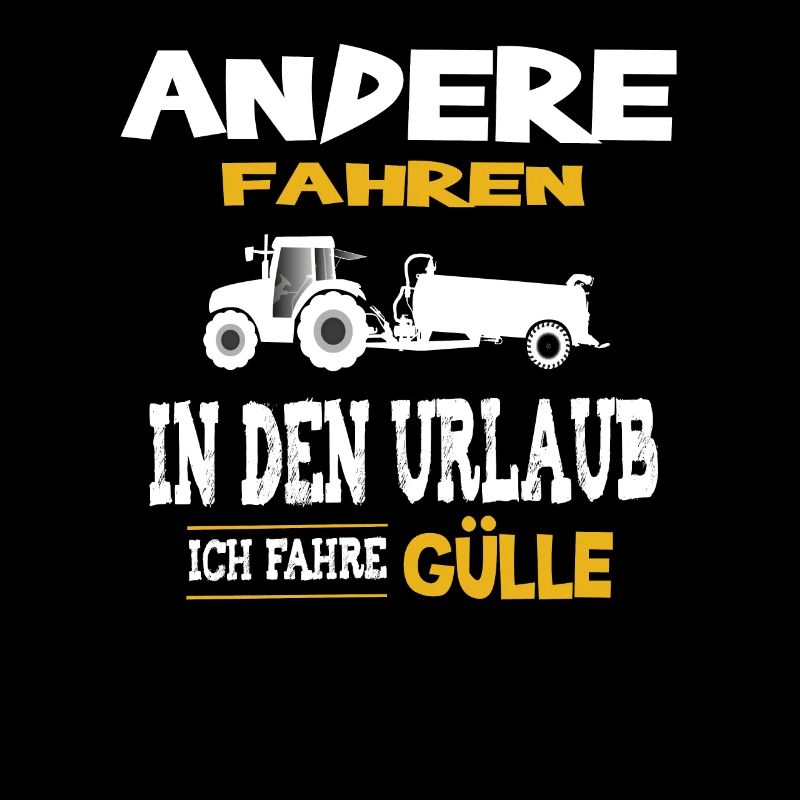 Bauer Traktor Gülle fahren Urlaub
