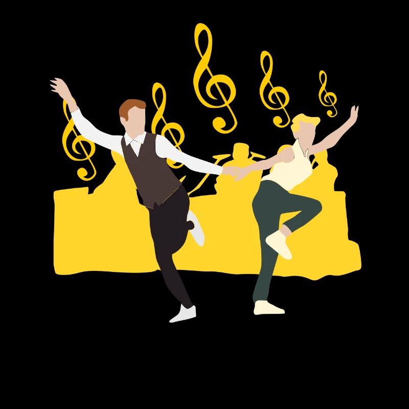 Boogie Woogie Tänzer Spaß Swing