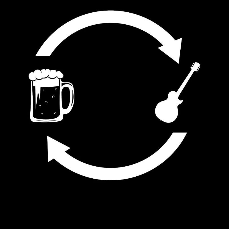 Beer load arrows and guitar -
