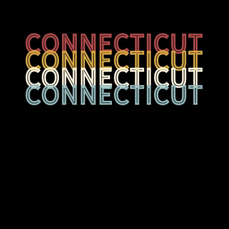 US 70er Retro State Vintage Connecticut