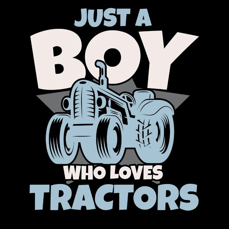 Juste un garçon qui aime les tracteurs fermier Landwi