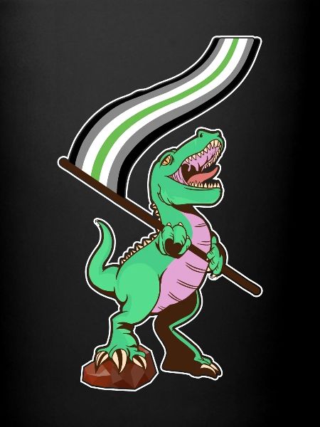 Drapeau LGBTQ - Dinosaur Agender