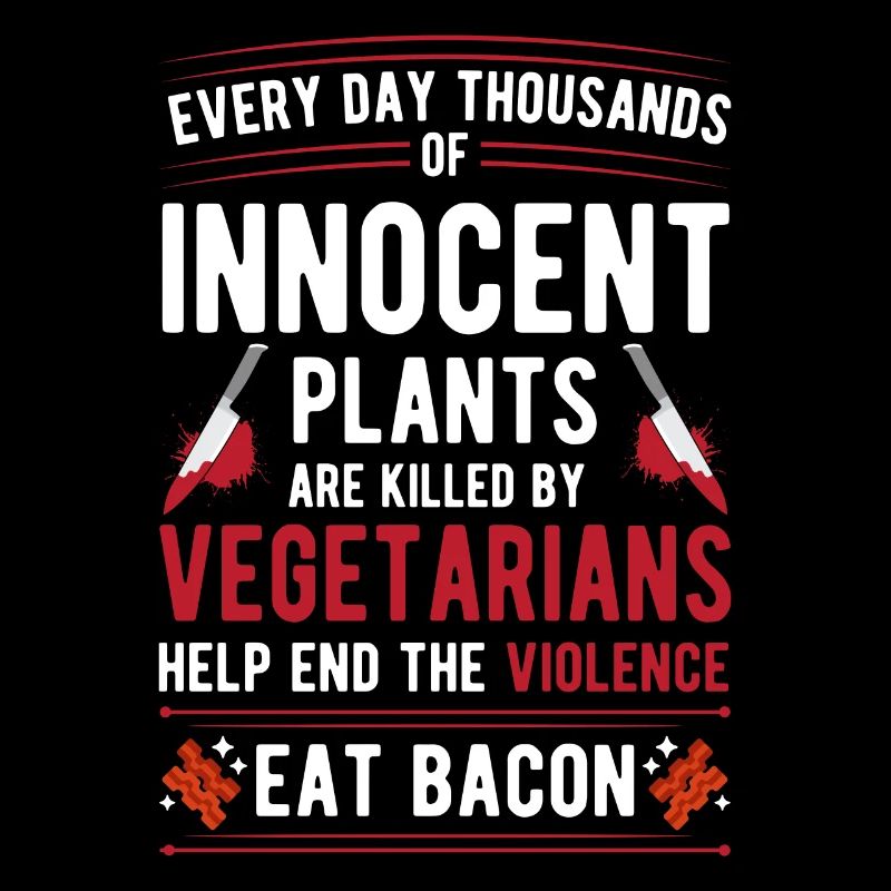 Vegetarier Gewalt Essen Speck