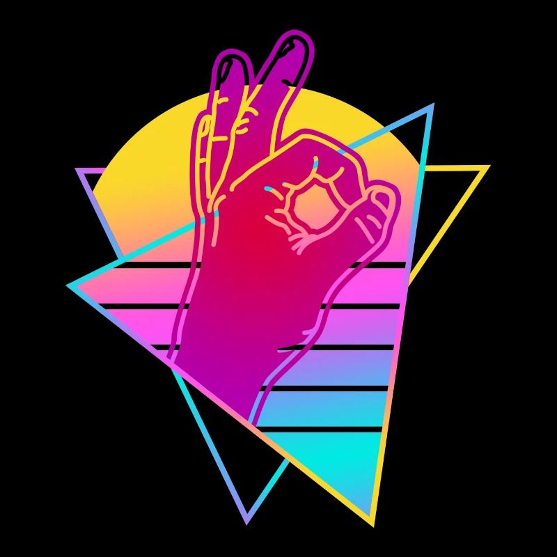 Reingeschaut Retro Vaporwave Reingeguckt