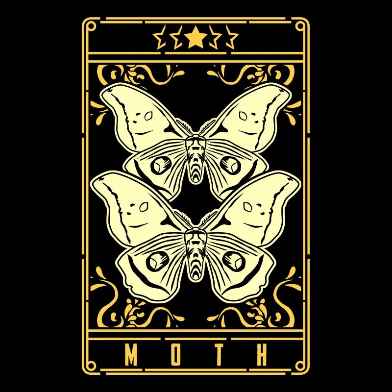 Papillon de nuit Tarot Motten Occult Motte Goth