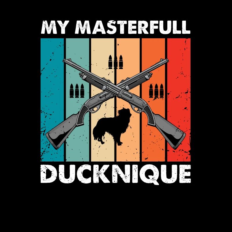 Drôle de conception de chasse au canard Hunter Hunting Duck Design