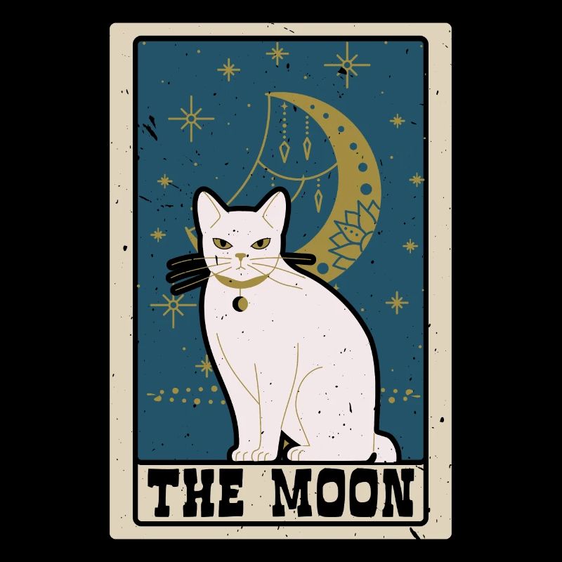 La Carte de Tarot de la Lune Divination Chaman