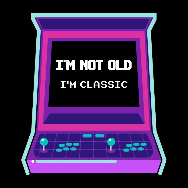 Nicht alt, ich bin klassisch Arcade-Spiele-Konsole