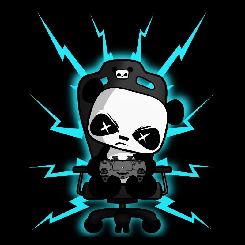 Süßer Gaming Panda, PEW PEW, Halloween, Horror