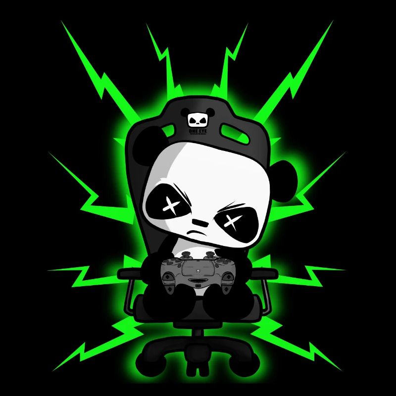Süßer Gaming Panda, PEW PEW, Halloween, Horror