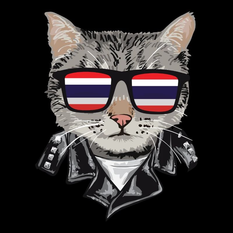 Cats Thaïlande Flag Lunettes de soleil