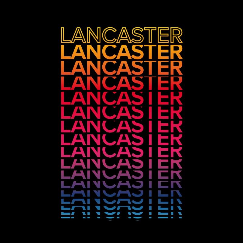 Retro Nostalgisch USA Stadt - Regenbogen Lancaster