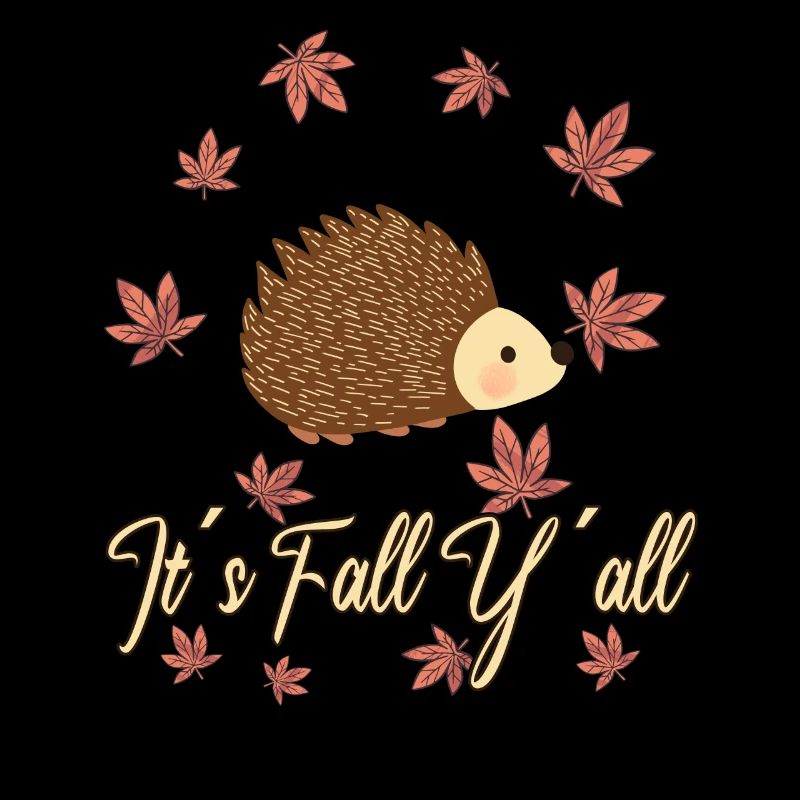 Hedgehog lovers Thanksgiving autumn