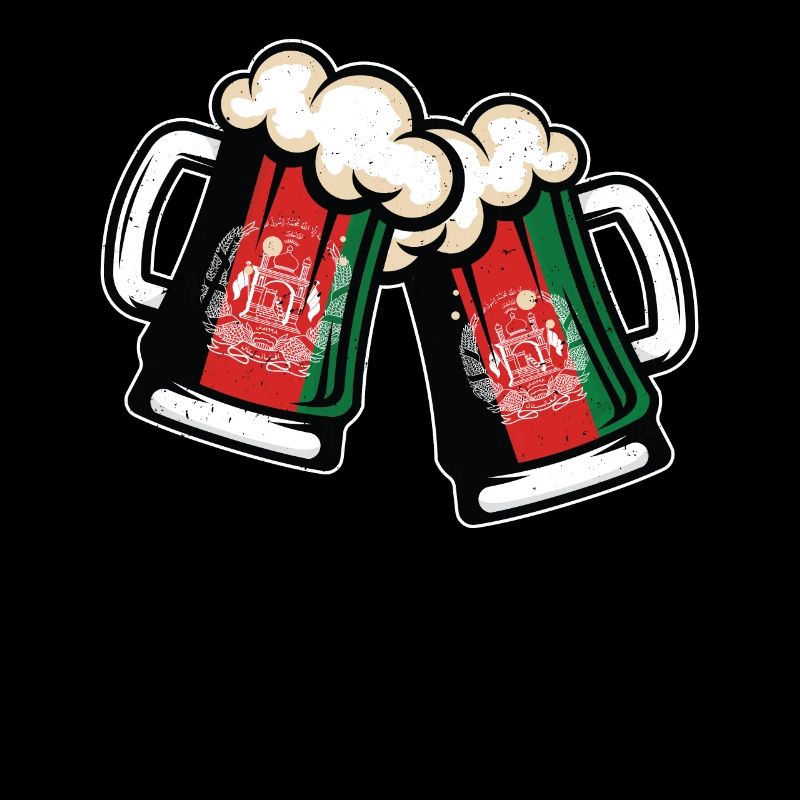 Afghanistan-Flaggen-cooler Bierkrug