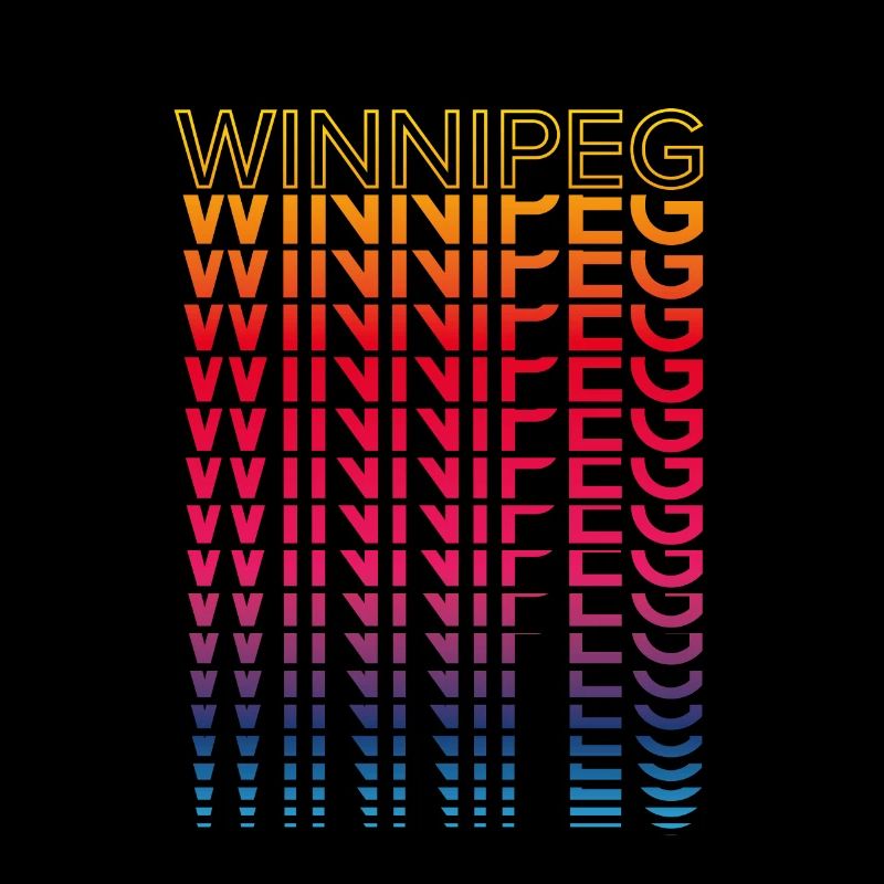 Retro Nostalgic City - Rainbow Winnipeg