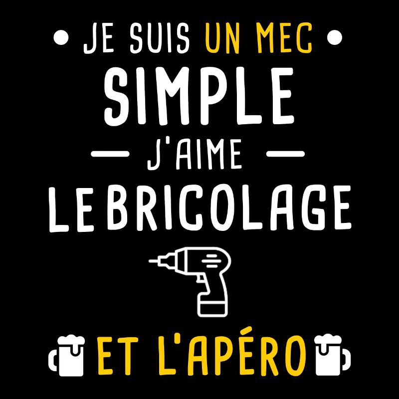 bricolage perceuse et apéro mec simple