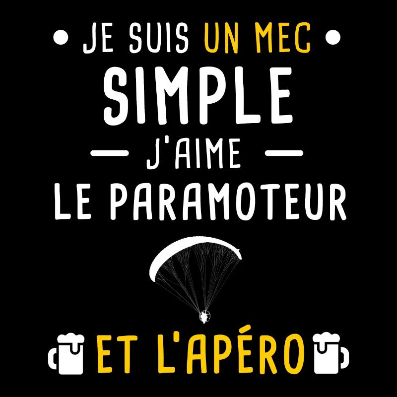 paramoteur et apéro mec simple