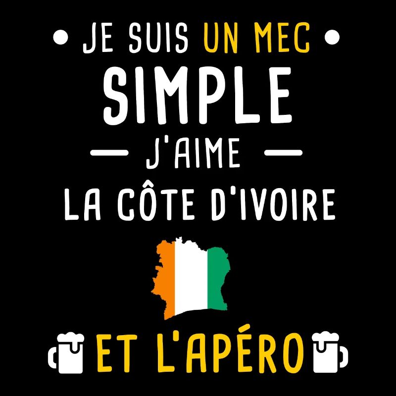 côte d'ivoire drapeau apéro mec simple
