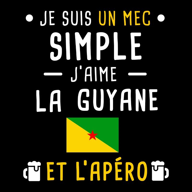 guyane drapeau apéro mec simple