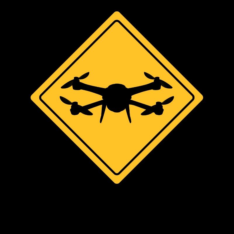 Drone avec panneau d’avertissement Drone flyer