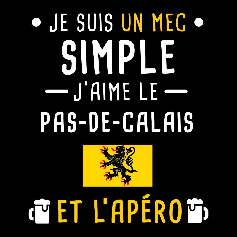 pas-de-calais drapeau apéro mec simple