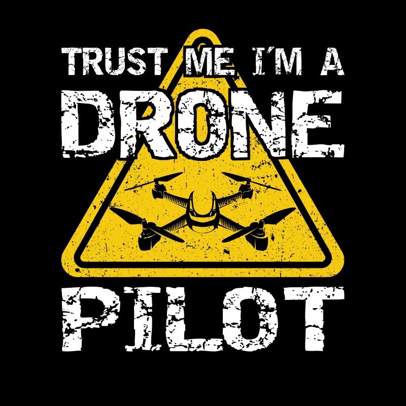 Drone avec panneau d’avertissement Drone flyer