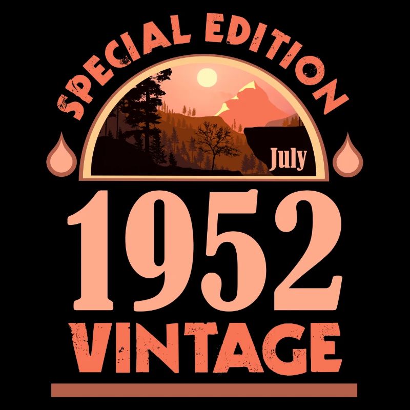 Juli 1952 Geburtstag Geschenk Special Edition