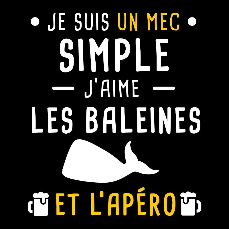 baleines et apéro mec simple