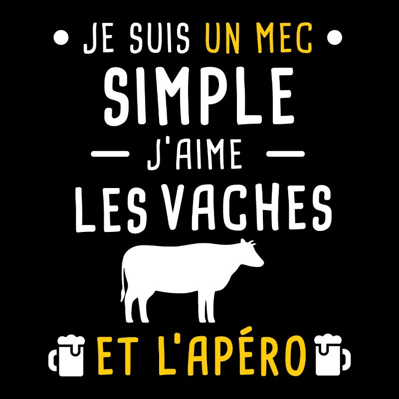 vaches et apéro mec simple