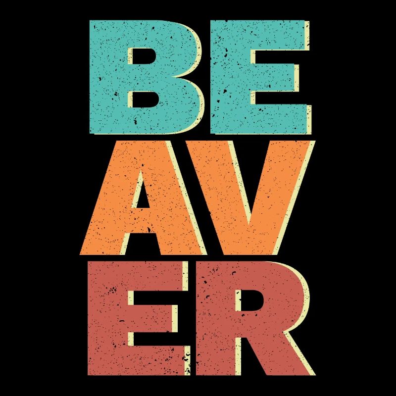 Rétro Castor Faune Animal Canada Barrage Rongeur