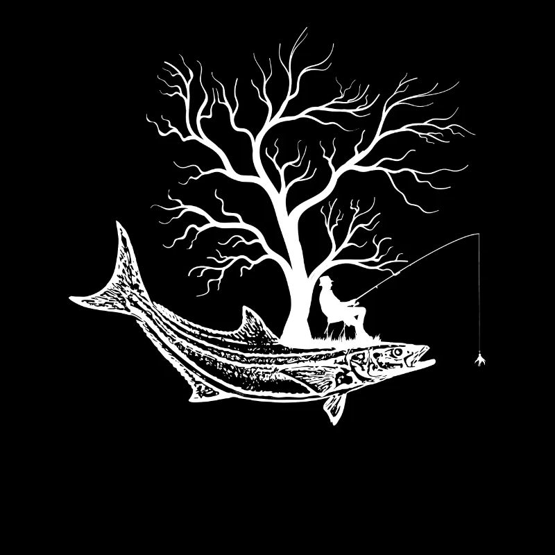 Grafischer Baum - Fisch Cobia